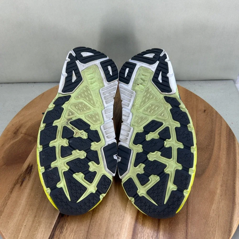 Hoka Arahi 6 Mens Running Shoes Blue Yellow Cushioned Size 10.5 D Comfort